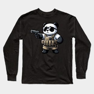 Tactical Panda Long Sleeve T-Shirt